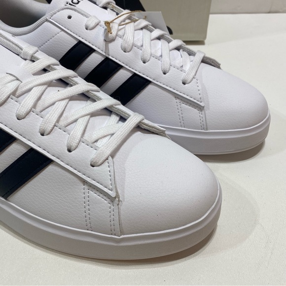 Adidas - Grand Court 2.0 Tennis Shoes - GW9195 - White/Black - Size 10 - Picture 6 of 10